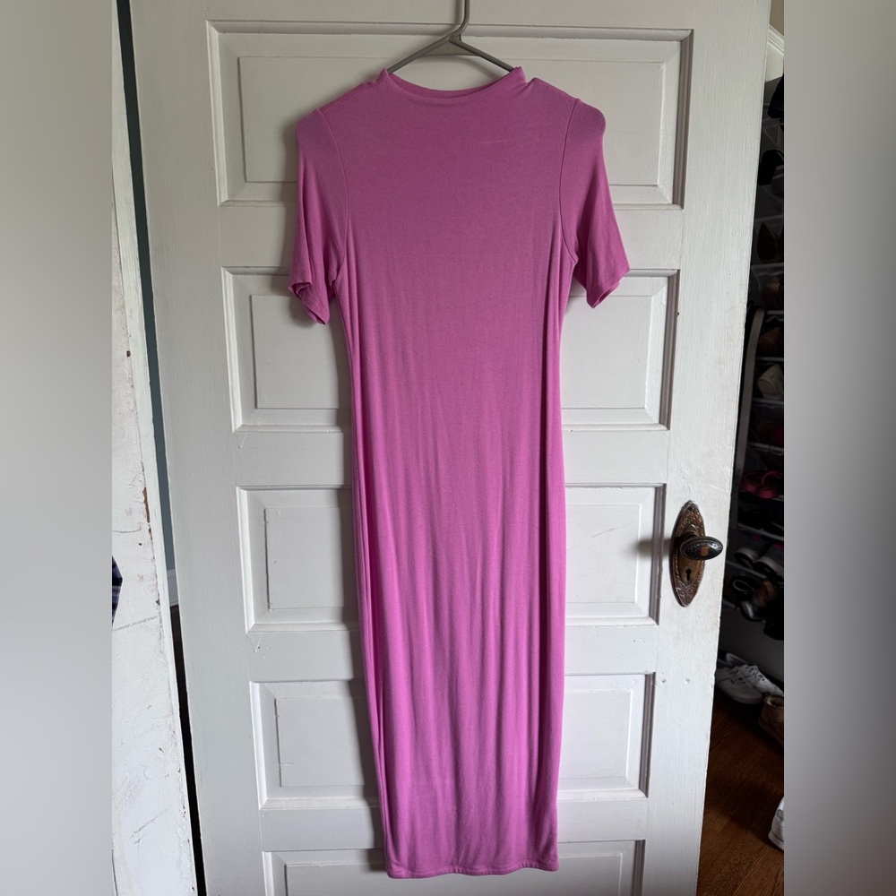 Form fitted Pink Maxi Dress